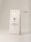 Packaging Thé Noir Estate Torrington Verlet, sachet blanc crème avec bordures dentelles, tasse porcelaine vintage et mentions Ceylon High Grown
