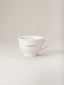 Grande tasse en porcelaine blanche Verlet 22cl, élégante et minimaliste, idéale pour déguster café ou thé avec raffinement
