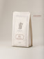 Café Guji d'Éthiopie Verlet, paquet de 250g blanc crème avec cafetière vintage, arômes épicés et mielés